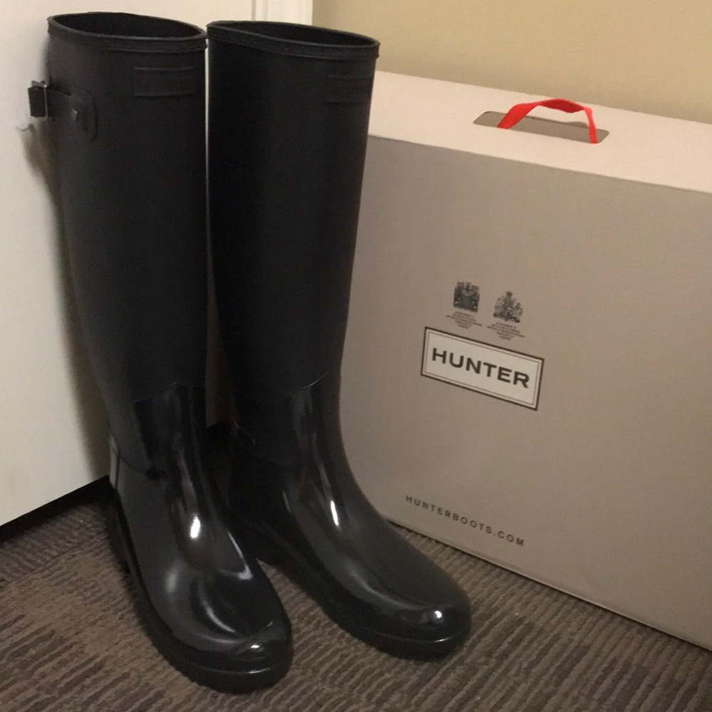 Black Hunter Boots Womens